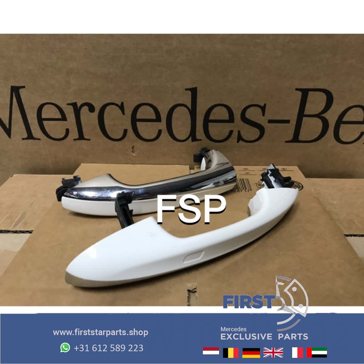 W167 C167 deurhendel Mercedes GLE Klasse chroom deurgreep 20, Gebruikt, -, Deur, Rechts