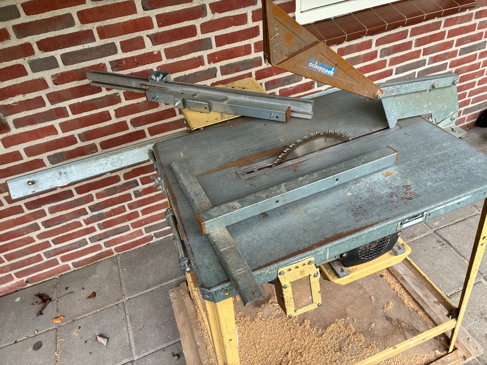 Scheppach Cirkelzaag(krachtstroom) Gebruikt maar functioneel, Ophalen, Gebruikt, Cirkelzaag, 30 tot 70 mm