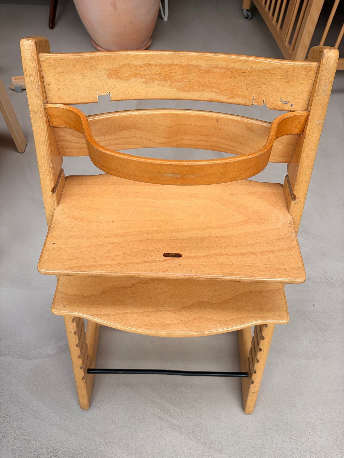 Stokke Tripp Trapp meegroeistoel met Newborn set, Ophalen, Gebruikt, Meegroeistoel, Aanschuifbaar