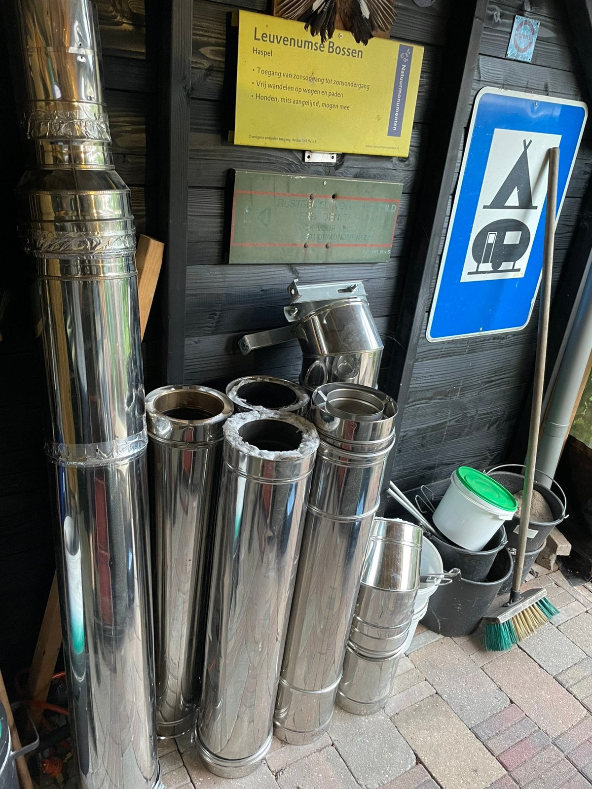 150mm rookkanaal gebruikt mpa nrw, Ophalen, Gebruikt, 6 meter of meer, Overige typen