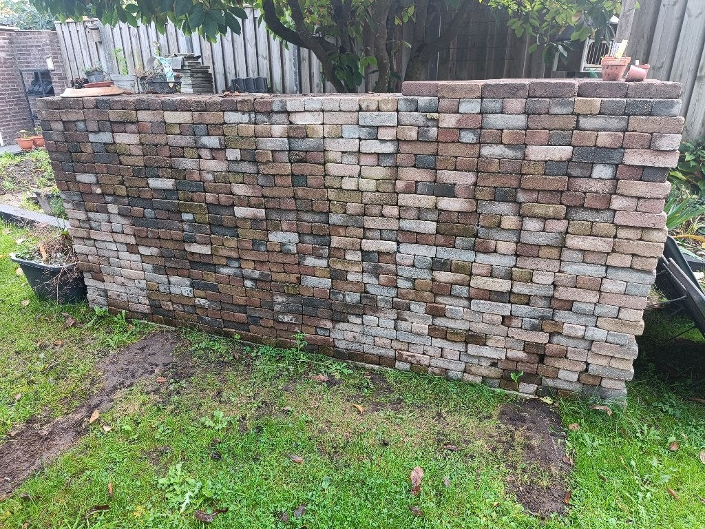 Gratis afhalen. betonklinkers 15x7.5x5, gebruikt., Tuin en Terras, Ophalen, Gebruikt, Klinkers, 10 m² of meer