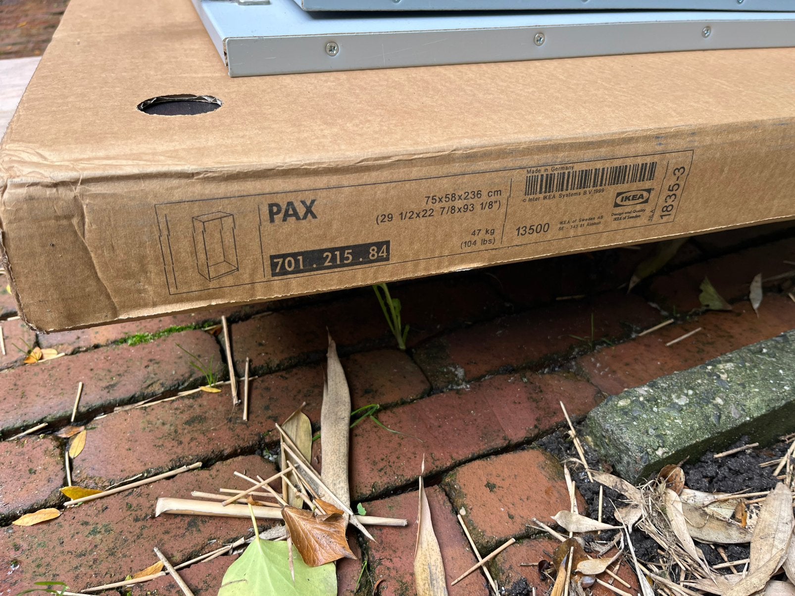 Ikea Pax Kledingkast Basiselement Bruinzwart - Nieuw in doos, Ophalen, Met plank(en), 200 cm of meer, Nieuw