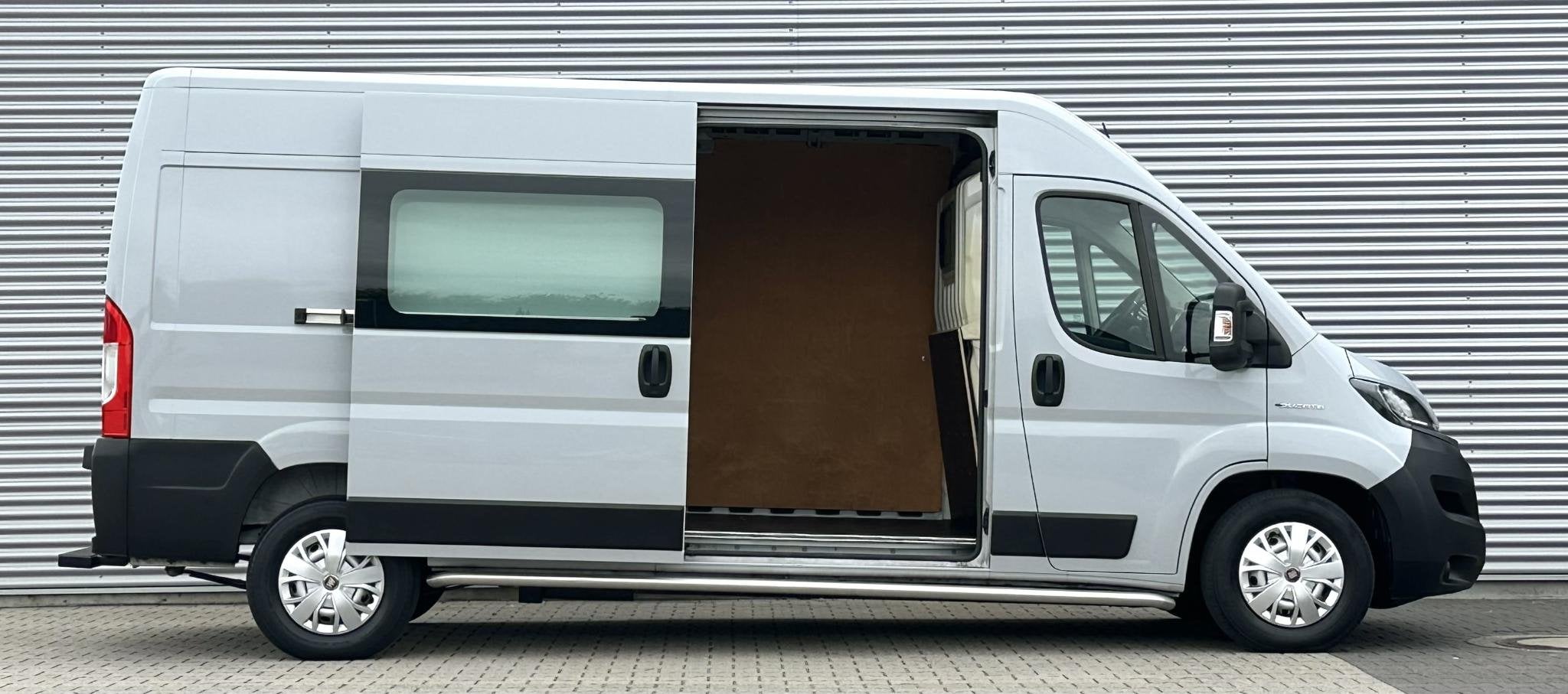 Fiat E-Ducato 3.5T L3H2 79 kWh LONG RANGE Speciale kleur, Auto's, Stof, Gebruikt, Zwart, 122 pk