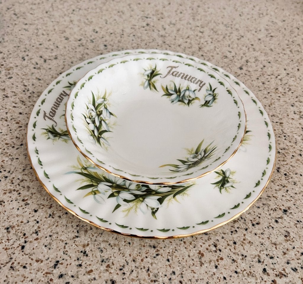 Servies Royal Albert January, Ophalen