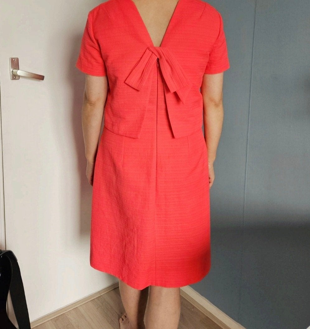 Natan rood-roze jurk met mooie rug detail - Maat 38, Kleding | Dames, Jurken, Maat 38/40 (M), Ophalen of Verzenden, Zo goed als nieuw