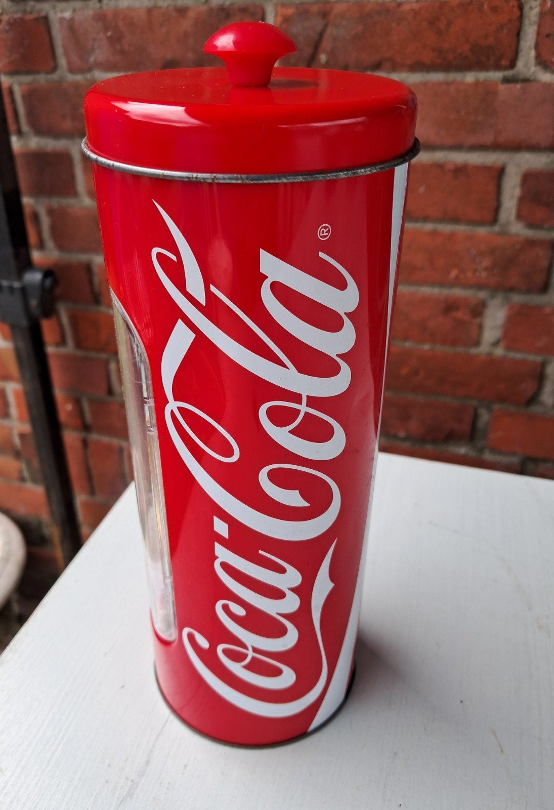 Coca Cola voorraadblik, Verzamelen, Ophalen, Gebruikt, Gebruiksvoorwerp
