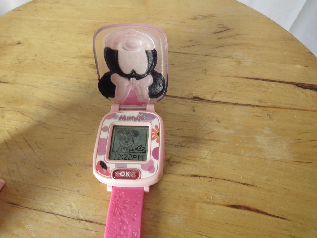 v-tech minnie mouse horloge, Ophalen of Verzenden, Gebruikt