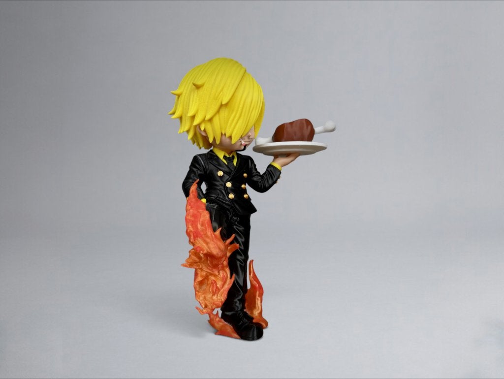Sanji Serving Meat Figurine – One Piece – 31 cm, Ophalen of Verzenden, Nieuw, Fantasy