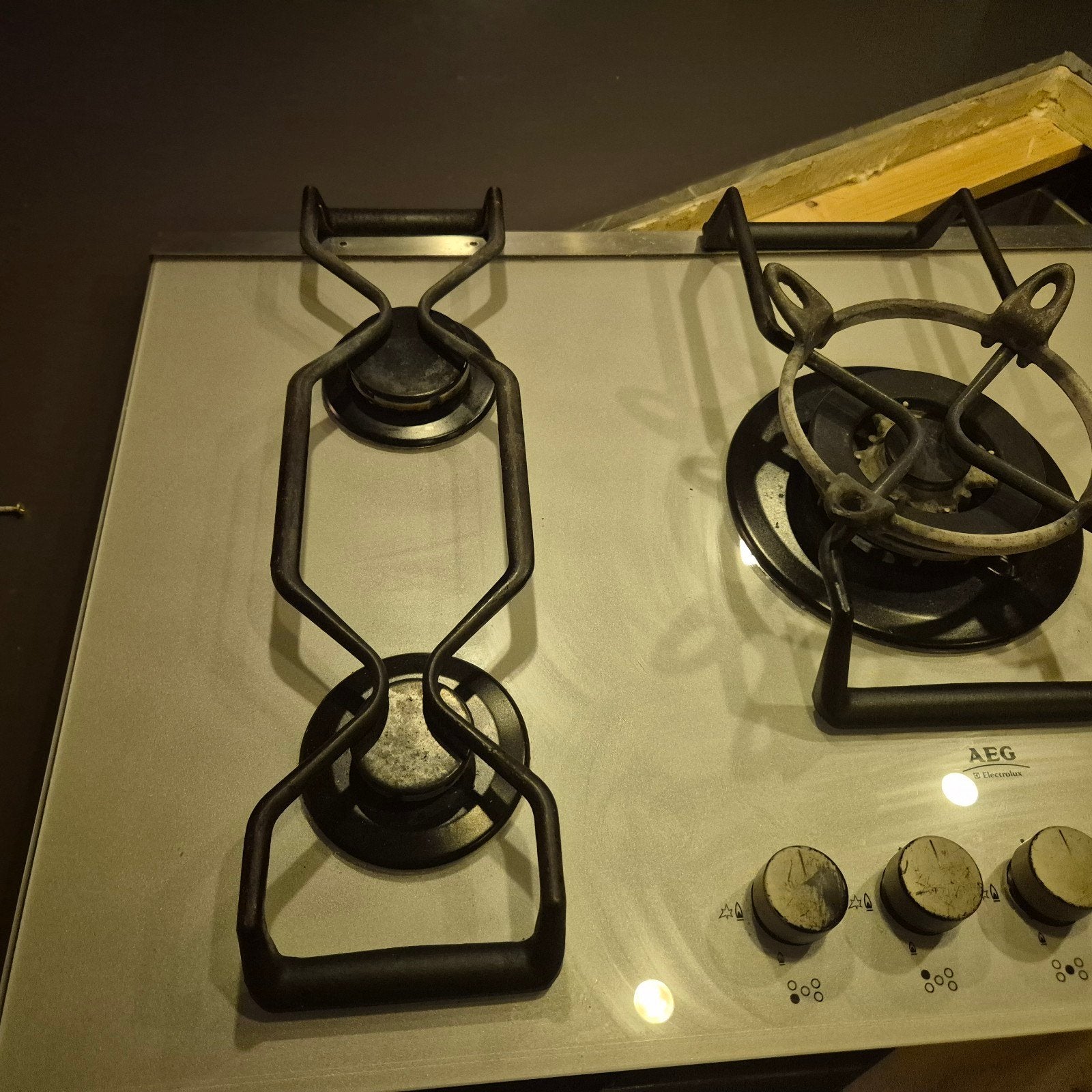 aeg kookplaat 5 pits met wok nismaat 83x48, Witgoed en Apparatuur, Ophalen, Gebruikt, Inbouw, Gas