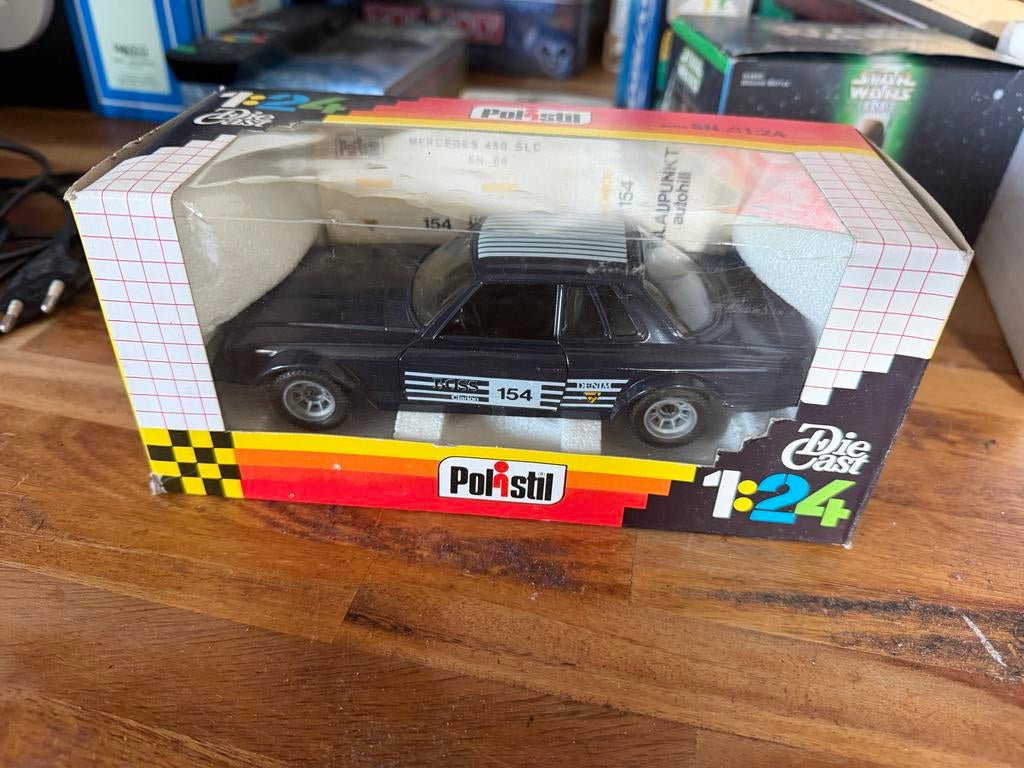 Polistil Mercedes 450 SLC SN. 66 Die Cast 1:24, Ophalen of Verzenden, Zo goed als nieuw, Auto, Overige merken