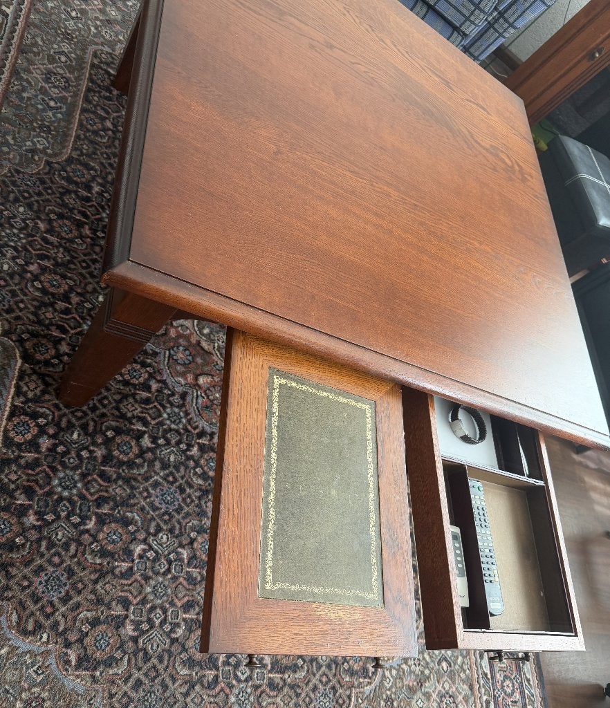Salontafel met lade en uitschuif plateau en bijzettafel, Huis en Inrichting, Tafels | Salontafels, Ophalen, 50 – 75, 100 tot 150 cm
