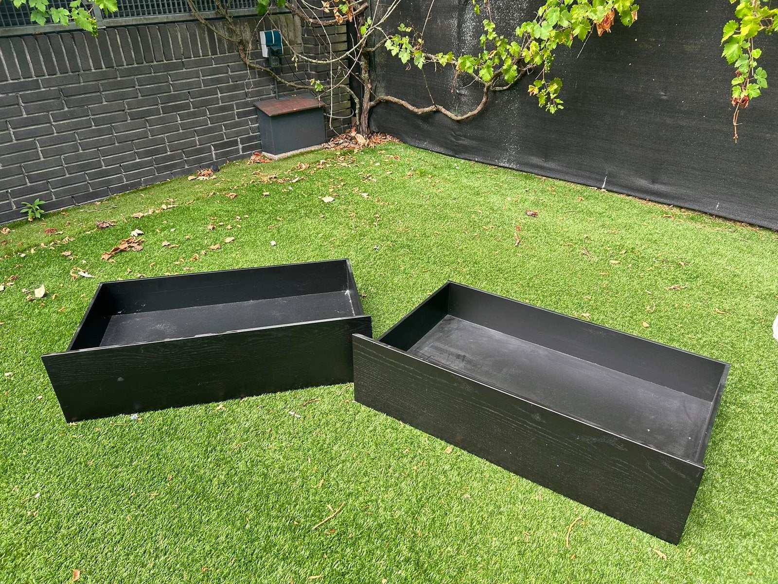 Onderschuif bakken bed, Ophalen, Zwart, Zo goed als nieuw, Overige maten