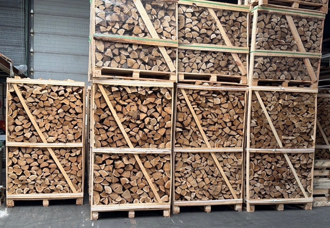 Ovengedroogd gestapeld eiken brandhout VANAF 185,00 per m3, 6 m³ of meer, Ophalen of Verzenden, Eikenhout, Blokken