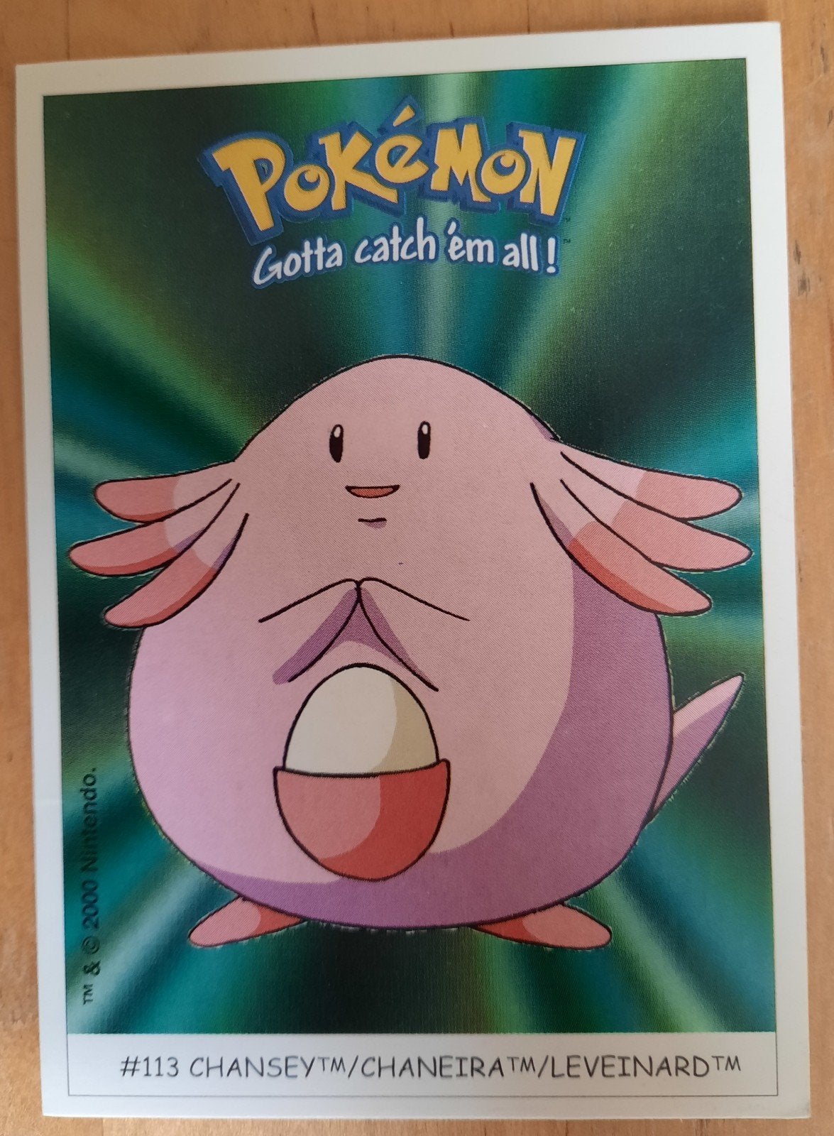 Pokémon Dunkin Boomer Sticker #113 Chansey 2000, Hobby en Vrije tijd, Verzamelkaartspellen | Pokémon, Ophalen of Verzenden, Nieuw