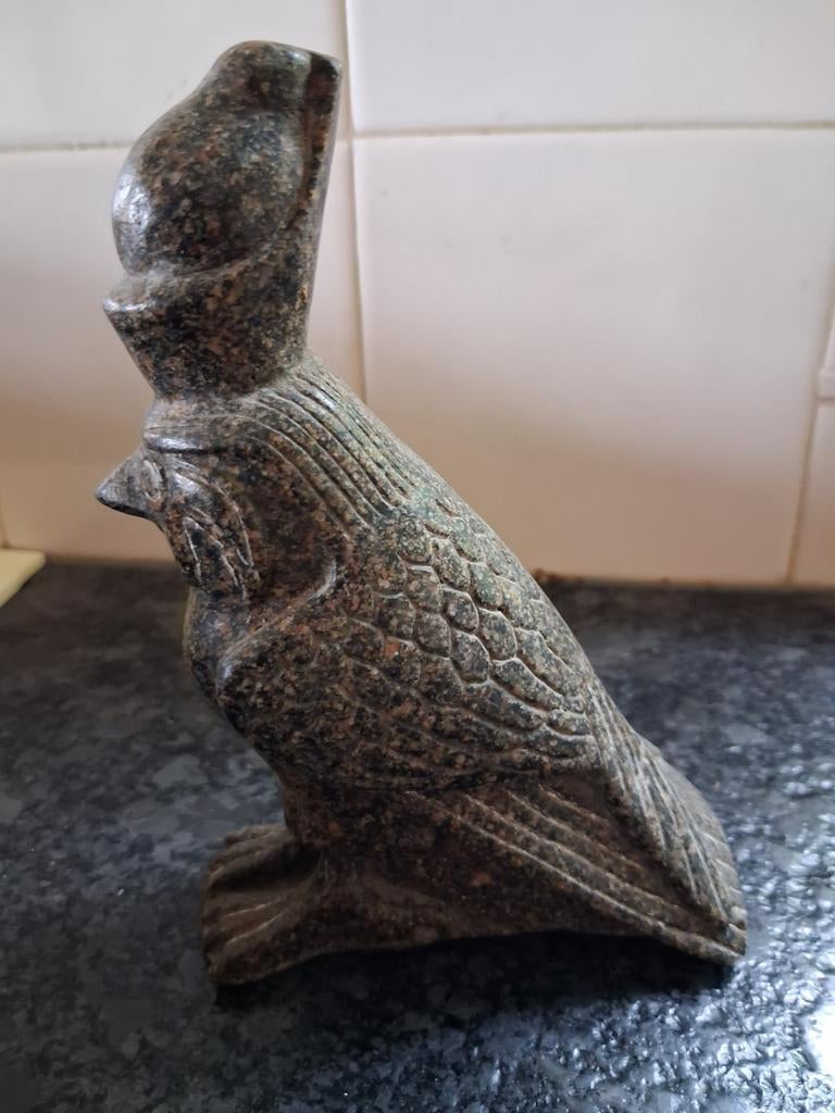 Handgemaakt stenen beeld van een vogel, Minder dan 20 cm, Ophalen of Verzenden, Handgemaakt, Steen of Keramiek