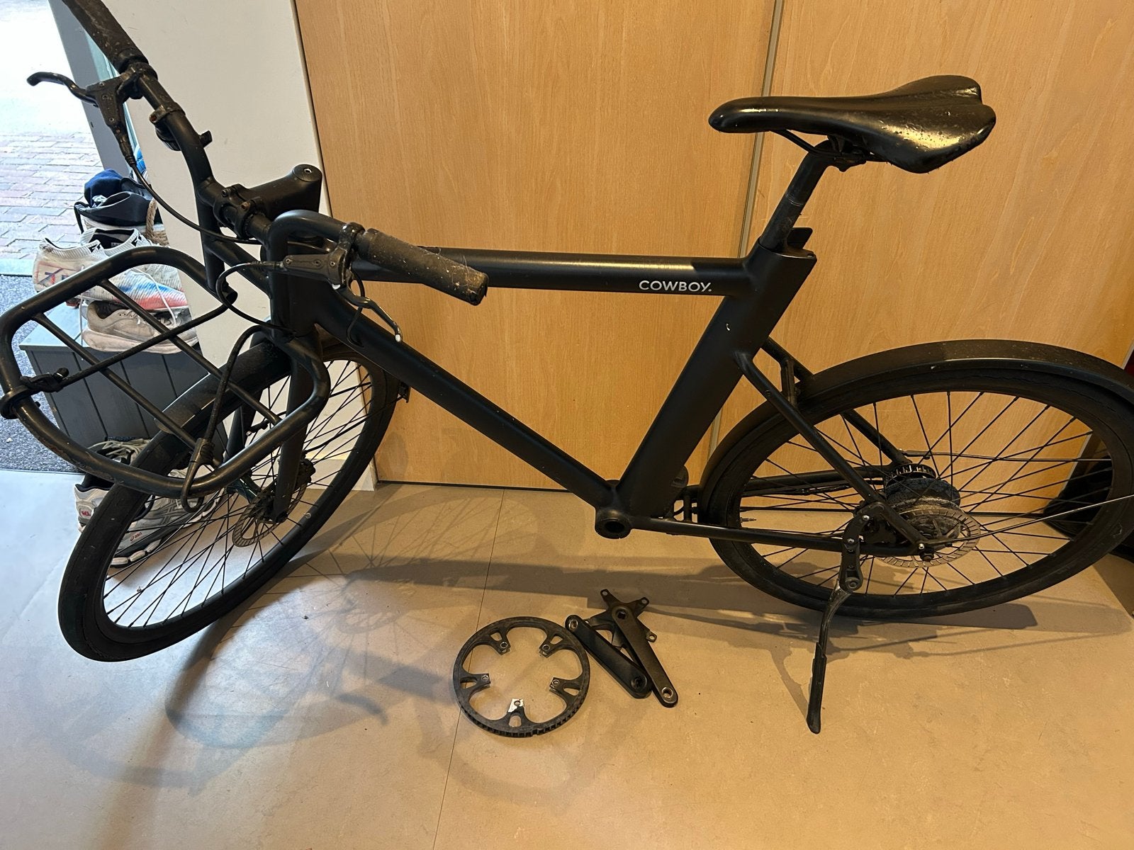 Cowboy C2 voor onderdelen (geen accu, riem, bottom bracket), Fietsen en Brommers, Elektrische fiets, Gebruikt, Overige typen, Ophalen of Verzenden