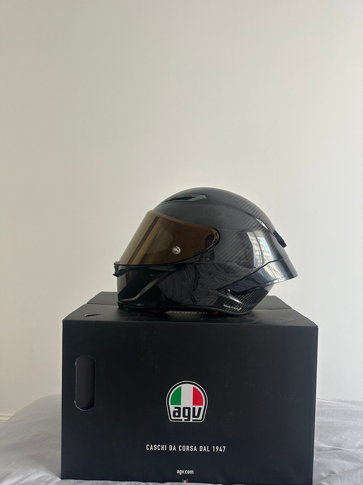 AGV Pista GP RR Monoglossy Carbon XL inc. 3 vizieren, Ophalen, XL, Tweedehands, Integraalhelm