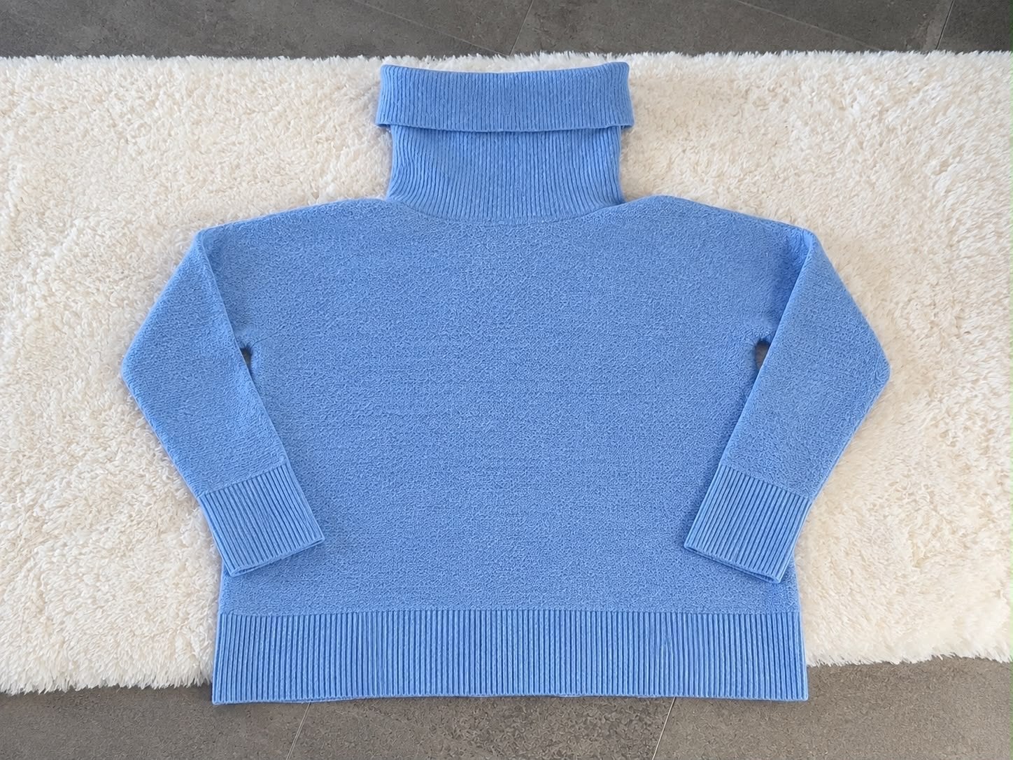 Ralph Lauren coltrui, lichtblauw, maat L, Kleding | Dames, Ophalen of Verzenden, Gedragen, Maat 42/44 (L), Blauw