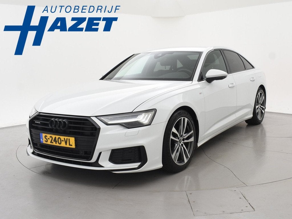 Audi A6 Limousine 50 TFSIe 299 PK PLUG-IN QUATTRO 2X-LINE OR, Automaat, 77 km/l, Gebruikt, 4 cilinders