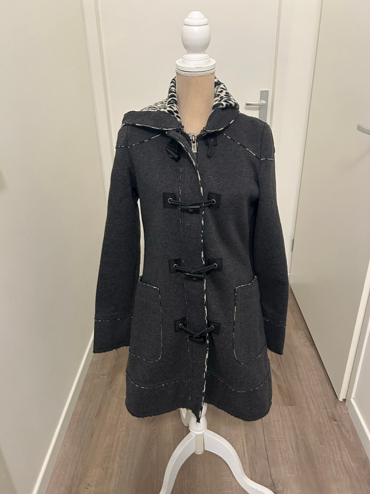 Giacomo The Jacket Duffle Coat, Ophalen of Verzenden, Gedragen, Maat 42/44 (L), Grijs
