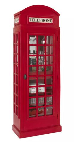 Telefooncel Bar/ Drankkast London, Nieuw, Ophalen of Verzenden, Rood, Vintage