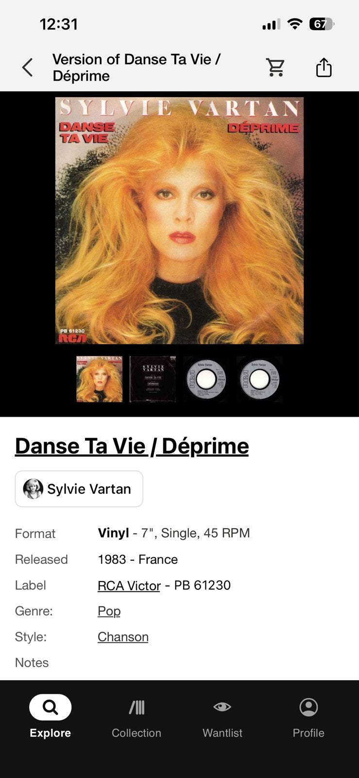 Silvie Vartan - danse ta vie, Ophalen of Verzenden, Gebruikt