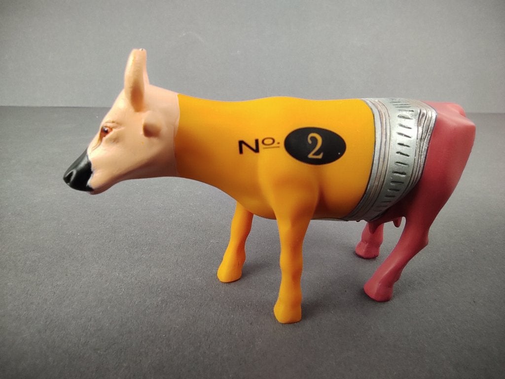CowParade / Cow Parade Koe “No.2 Cow” SMALL (zeldzaam), Ophalen of Verzenden, Beeld, Meerkleurig, Handgemaakt