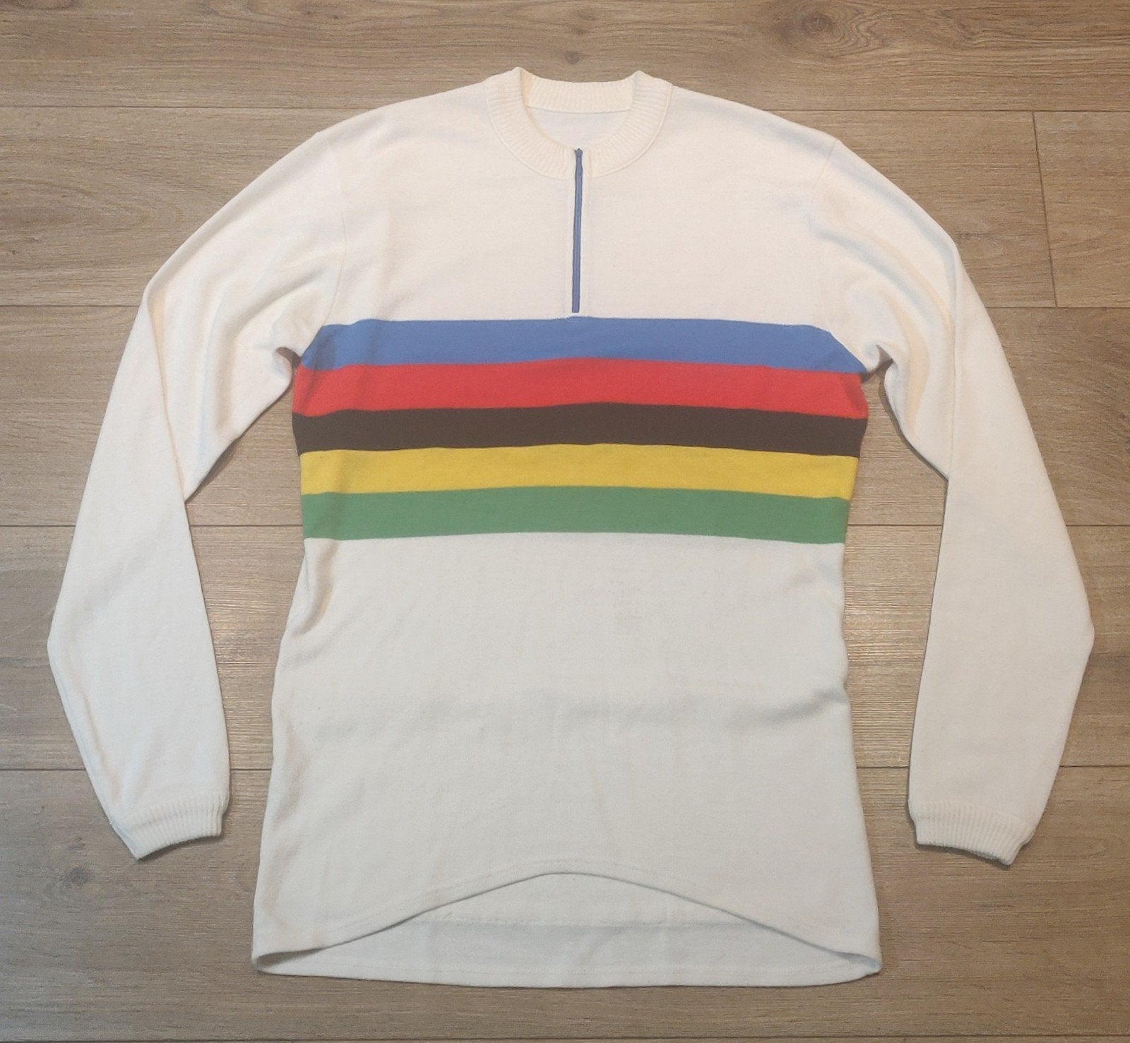 Wielershirt regenboogtrui "wol", Ophalen of Verzenden, Zo goed als nieuw, Kleding