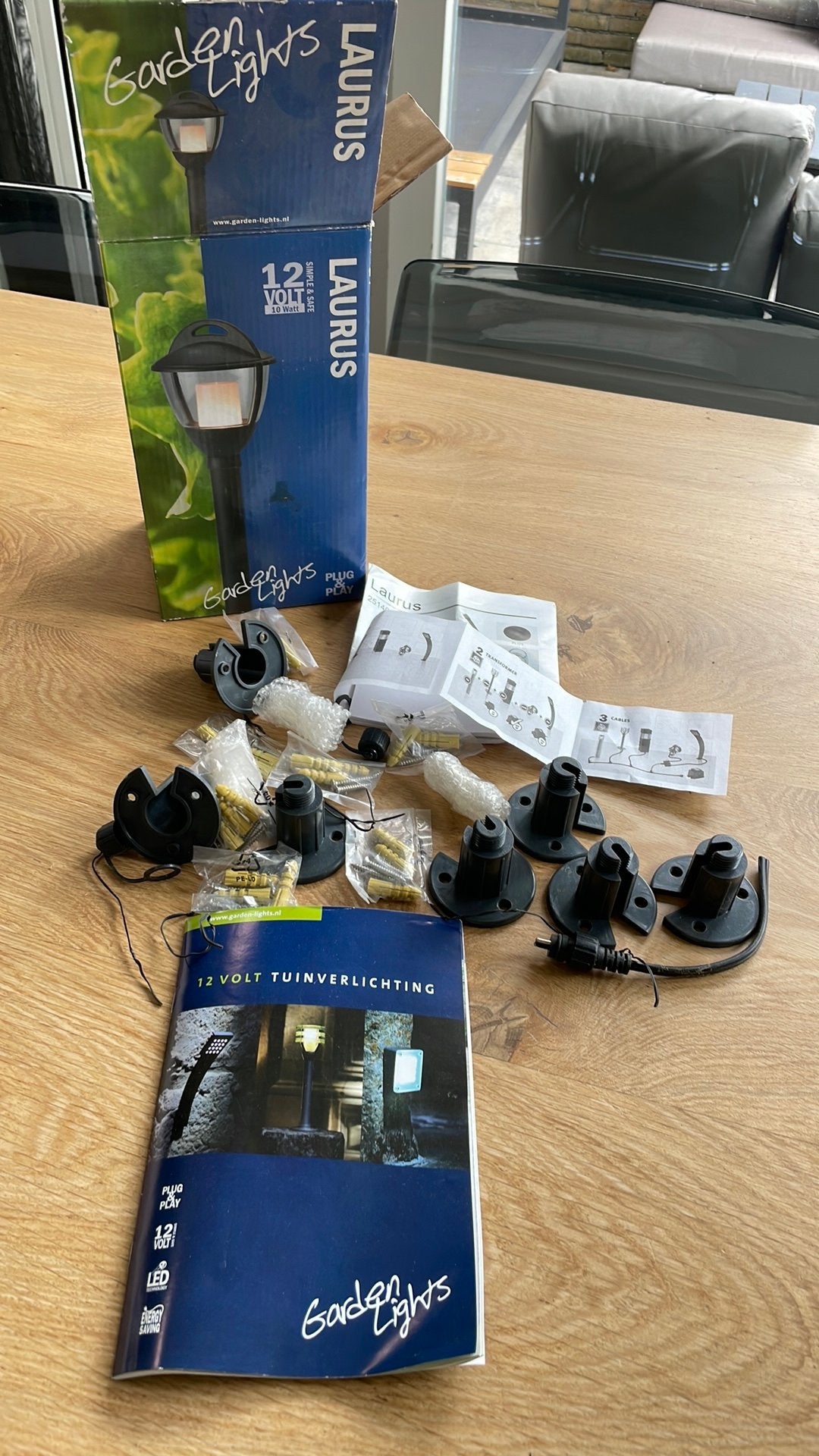 Onderdelen Laurus tuinverlichting garden lights plug & play, Ophalen of Verzenden, Zo goed als nieuw, Netvoeding, Minder dan 50 watt