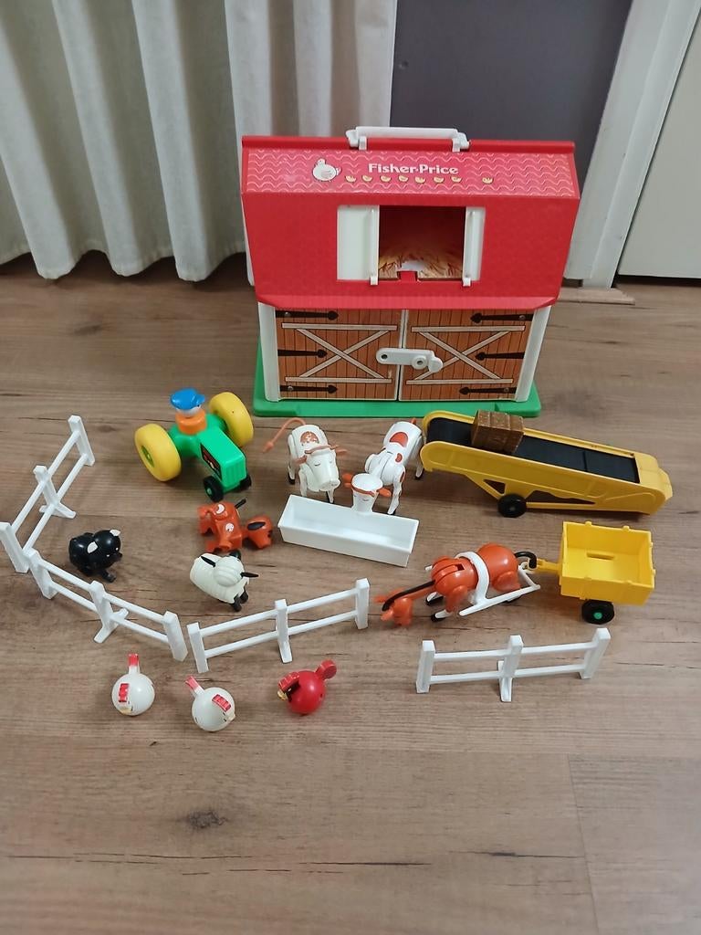 Vintage fisher price boerderij, Ophalen of Verzenden, Gebruikt, Speelset