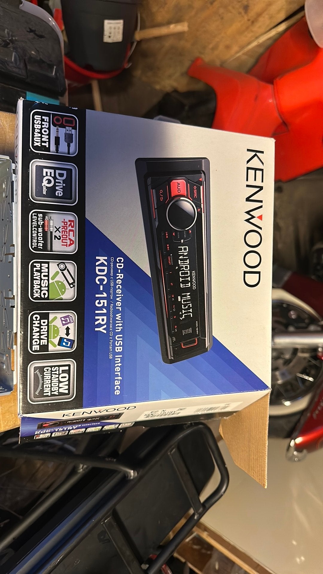 Kenwood radio, Auto diversen, Autoradio's, Ophalen of Verzenden, Zo goed als nieuw