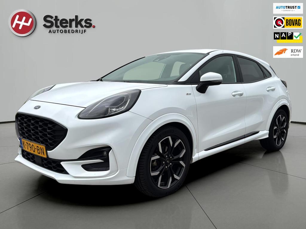 Ford Puma 1.0 EcoBoost Hybrid ST-Line X CARPLAY HALF LEDER P, Auto's, Ford, Voorwielaandrijving, 125 pk, Euro 6, Leder en Stof