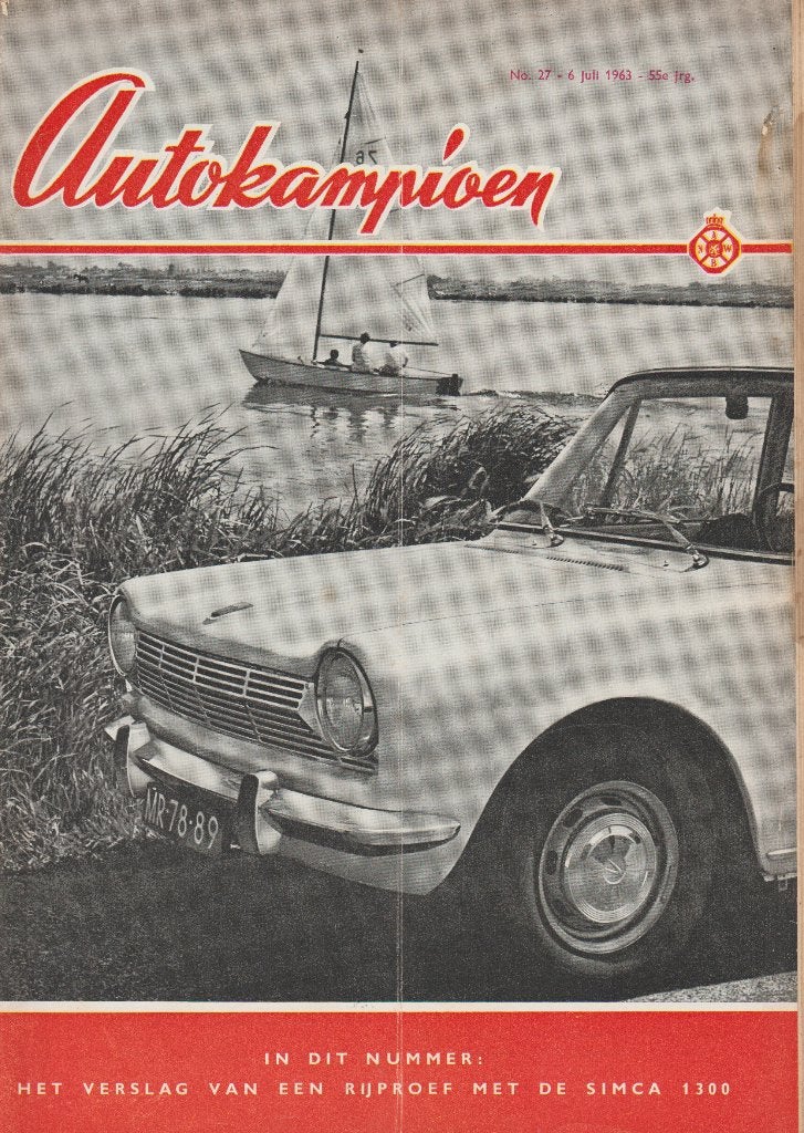 Simca 1300 test in Autokampioen 1963, Gelezen, Ophalen of Verzenden, Autokampioen, Overige merken