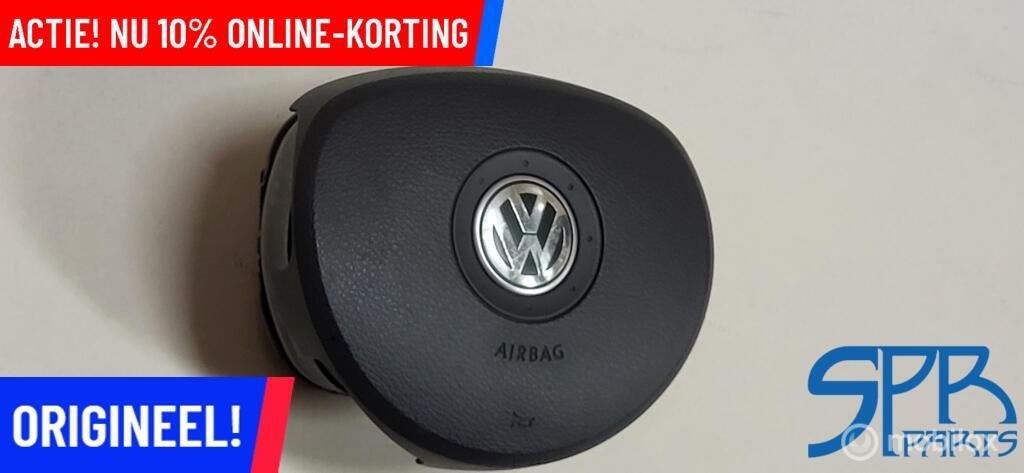 Stuurairbag 4 SPAAKS origineel VW GOLF 5 V 1K0880201R AIRBAG, Gebruikt, Volkswagen, Ophalen of Verzenden, Volkswagen