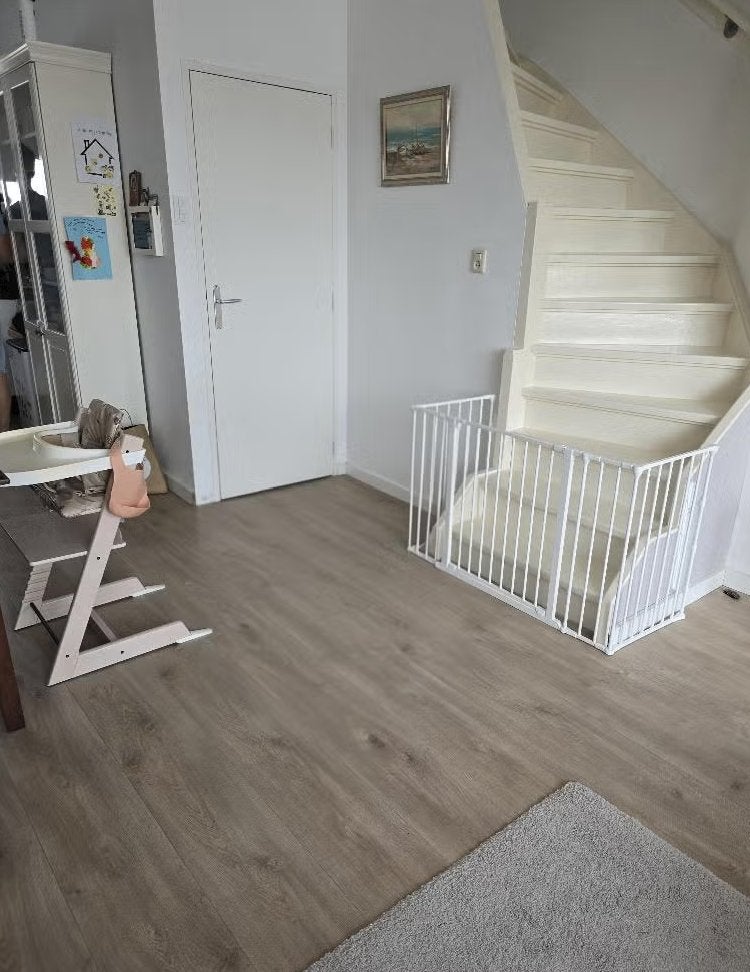 BabyDan Flex uitbreidingen 46 cm – wit – 1 stuk, Kinderen en Baby's, Traphekjes, Ophalen, Zo goed als nieuw, Metaal of IJzer, 115 cm of meer