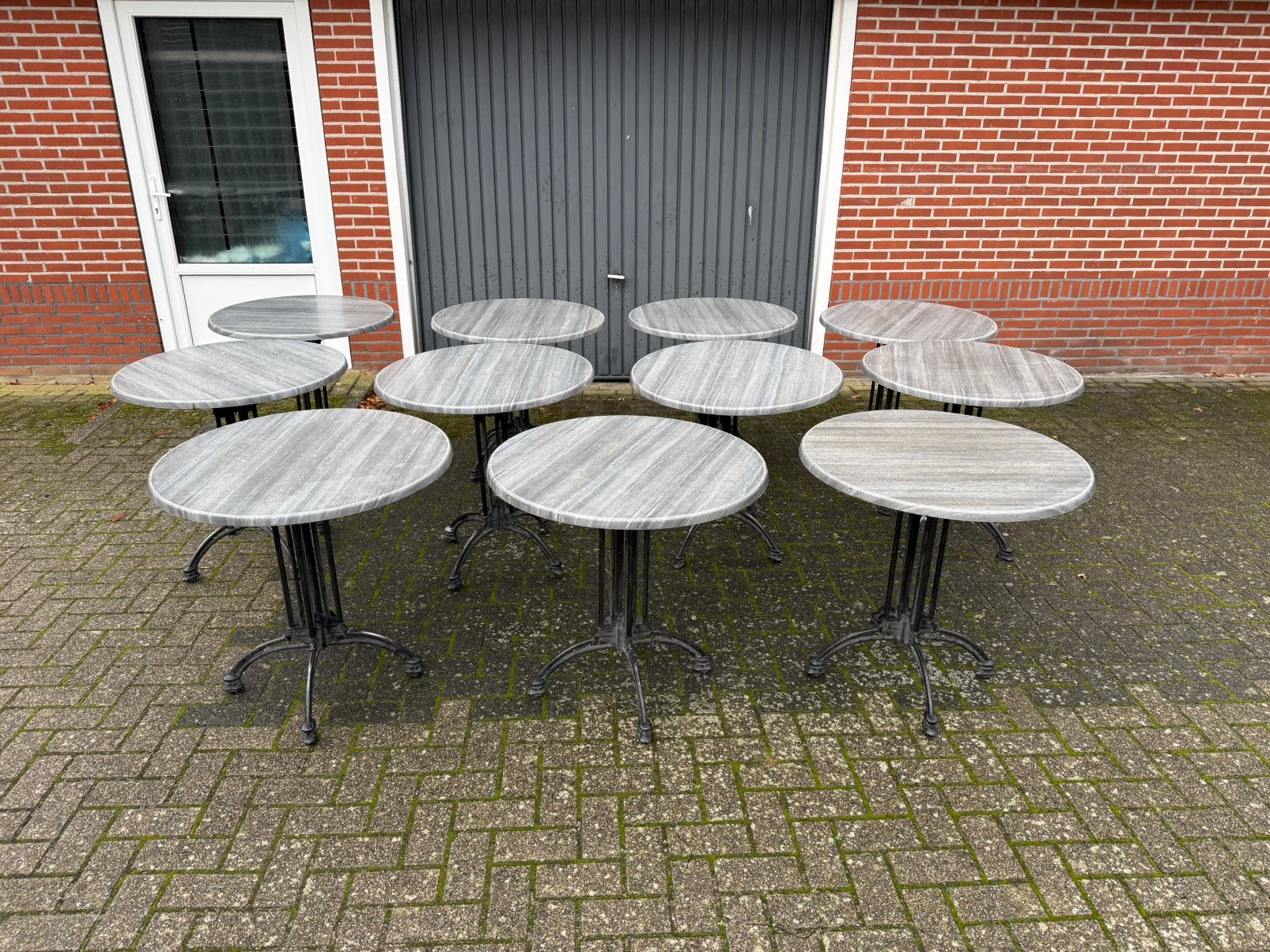 11 nette terrastafels te koop, Tuin en Terras, Ophalen, Zo goed als nieuw