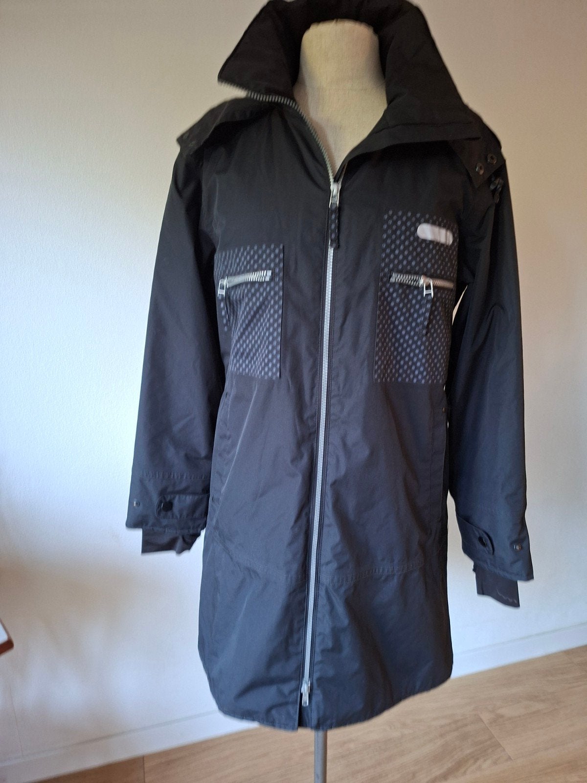 Blæst by Lilleboe jas met stippen, maat M, Kleding | Dames, Maat 38/40 (M), Zwart, Ophalen of Verzenden, Zo goed als nieuw