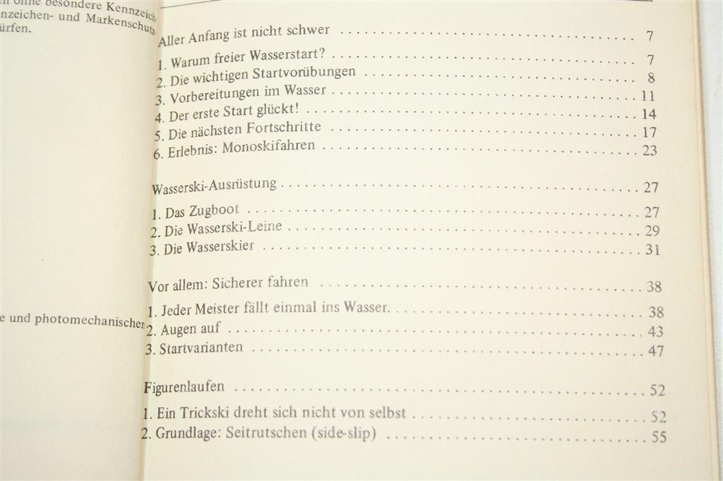 Wasserski richtig anfangen — Vintage Leerboek 1972, Ophalen of Verzenden, Gelezen