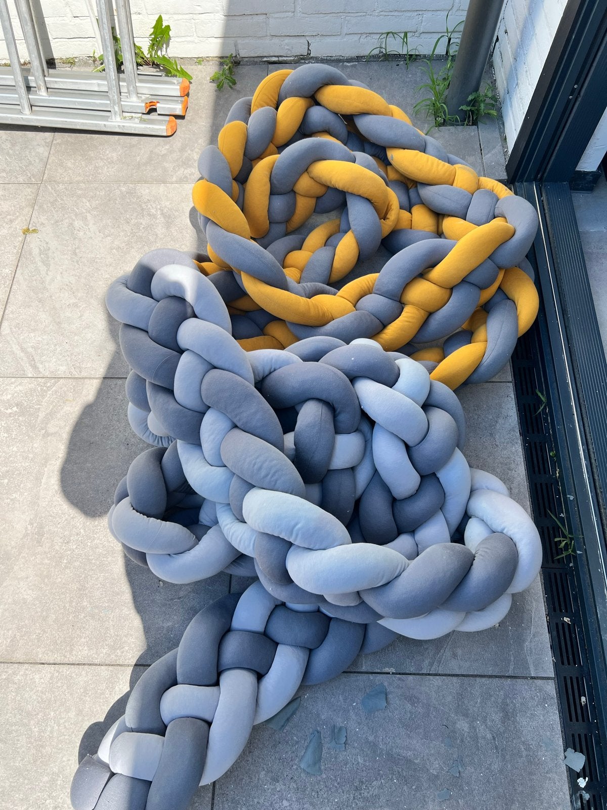 Gevlochten bedbumper/nestje in diverse kleuren, Ophalen, Zo goed als nieuw