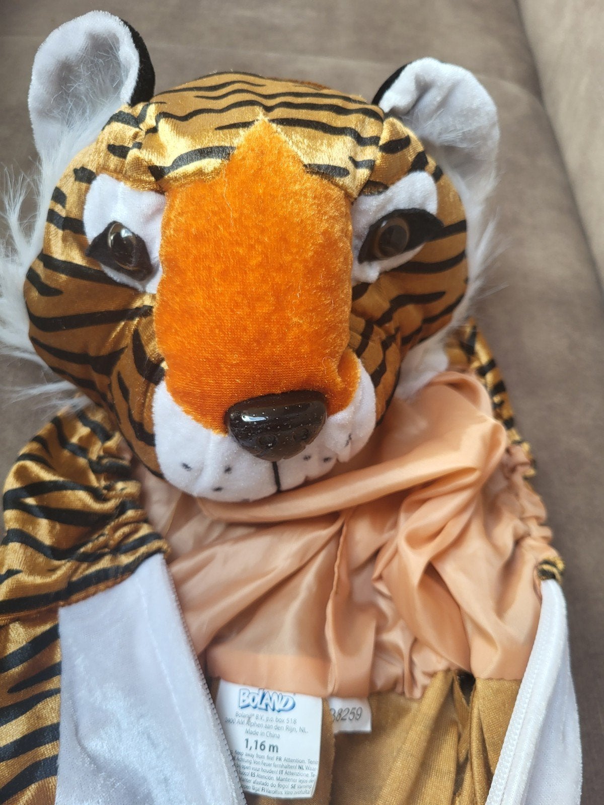 Mooi tijger carnavalspak kind maat 116, Ophalen, Gebruikt, 110 t/m 116, Jongen of Meisje