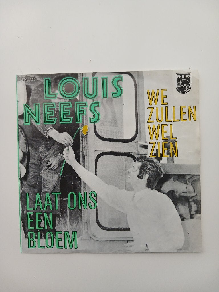 louis neefs  laat ons een bloem 45t, Ophalen of Verzenden, Zo goed als nieuw, 7 inch, Levenslied of Smartlap