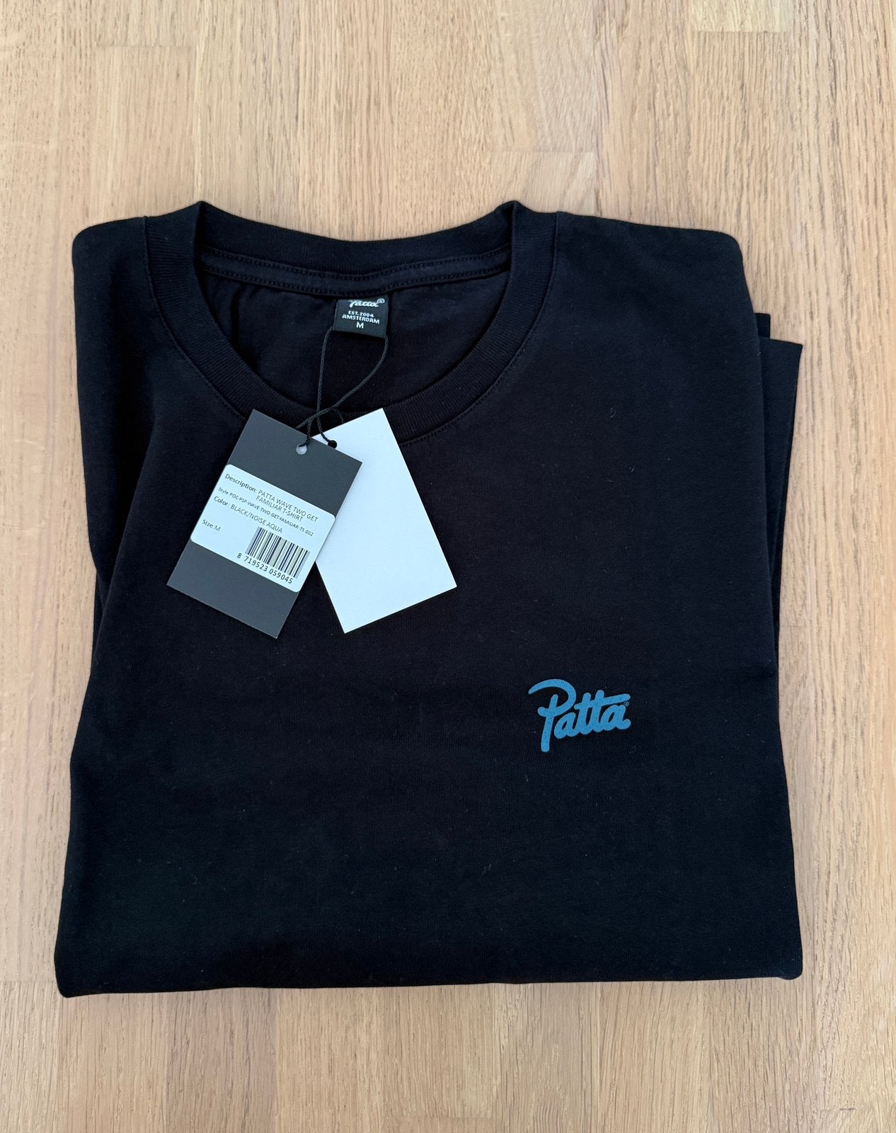 Patta Get Familiar zwart t-shirt | M, Ophalen of Verzenden, Nieuw, Maat 48/50 (M), Zwart