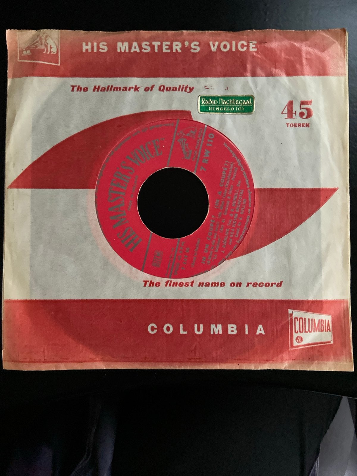 His Master's Voice 45 Toeren EP - Vintage Vinyl, Gebruikt, Originele persing, 7 inch, Ophalen of Verzenden
