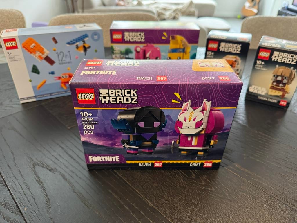 LEGO BrickHeadz 40884 Fortnite Drift & Raven, BrickHeadz, Lego, Nieuw, Ophalen of Verzenden