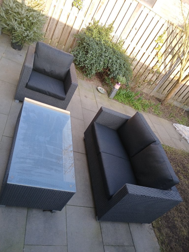 Compleet balkonset lifestyle garden furniture, Tuin en Terras, Ophalen, Gebruikt, Bank