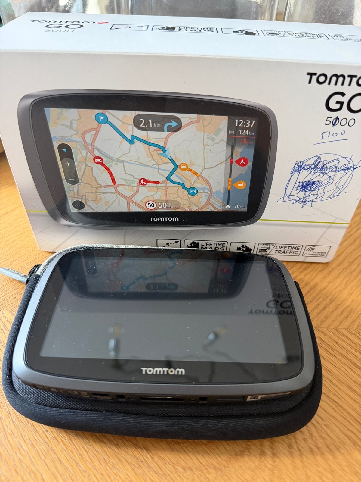 Fiat 500 navigatiehouder inclusief TomTom Go, Auto diversen, Autonavigatie, Ophalen of Verzenden, Gebruikt