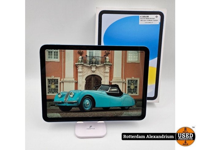 iPad 10e 256GB 2022 Batt. 100% Cycli: 12 Blauw | Topstaat, Computers en Software, Apple, Zo goed als nieuw, Support@apple.com