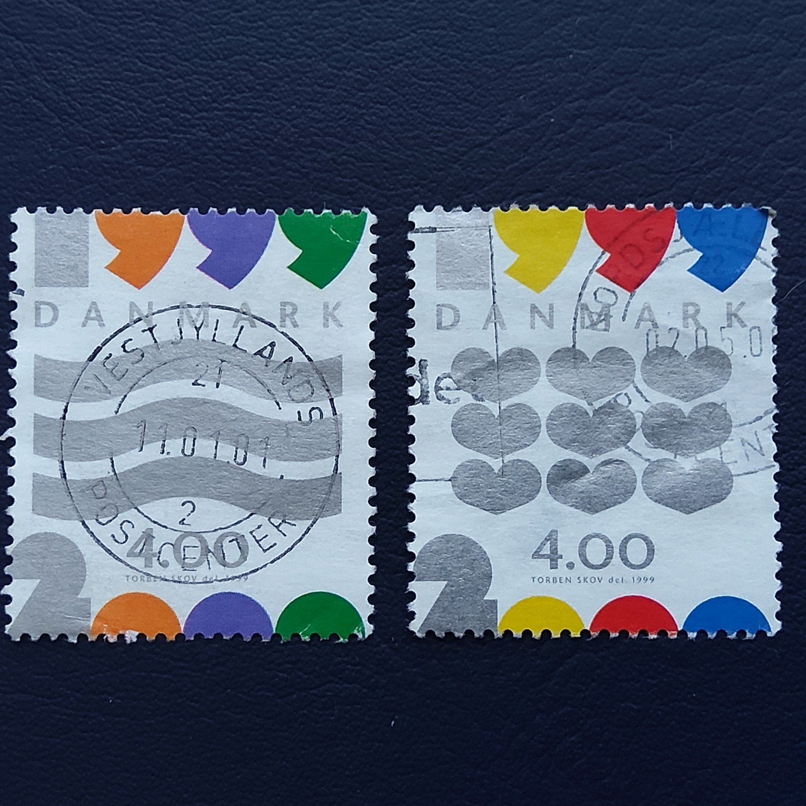 Denemarken postzegels, gestempeld, 1999, Postzegels en Munten, Ophalen of Verzenden, Gestempeld