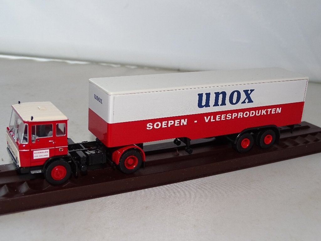 1/87 Brekina Daf 2600  Unox, Ophalen of Verzenden, Nieuw, Bus of Vrachtwagen, Brekina