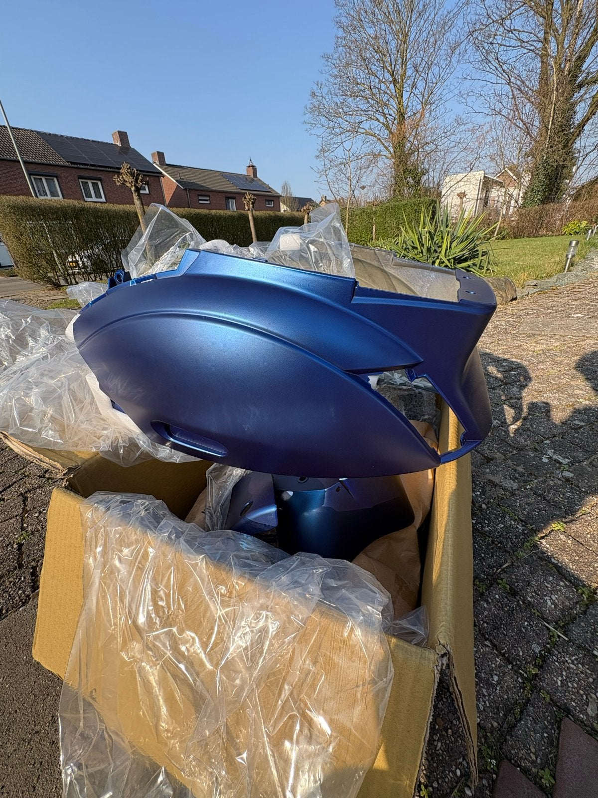 Piaggio Zip SP Kappen Set Mat Blauw, Ophalen of Verzenden, Nieuw, Kap, Piaggio